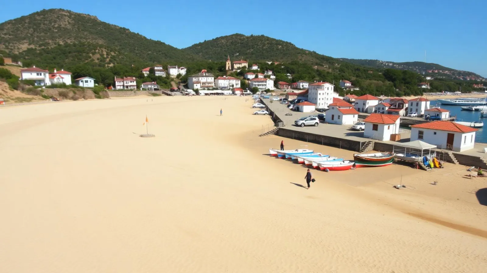 Sheltered sandy bay of Chernomorets town just north of Sozopol