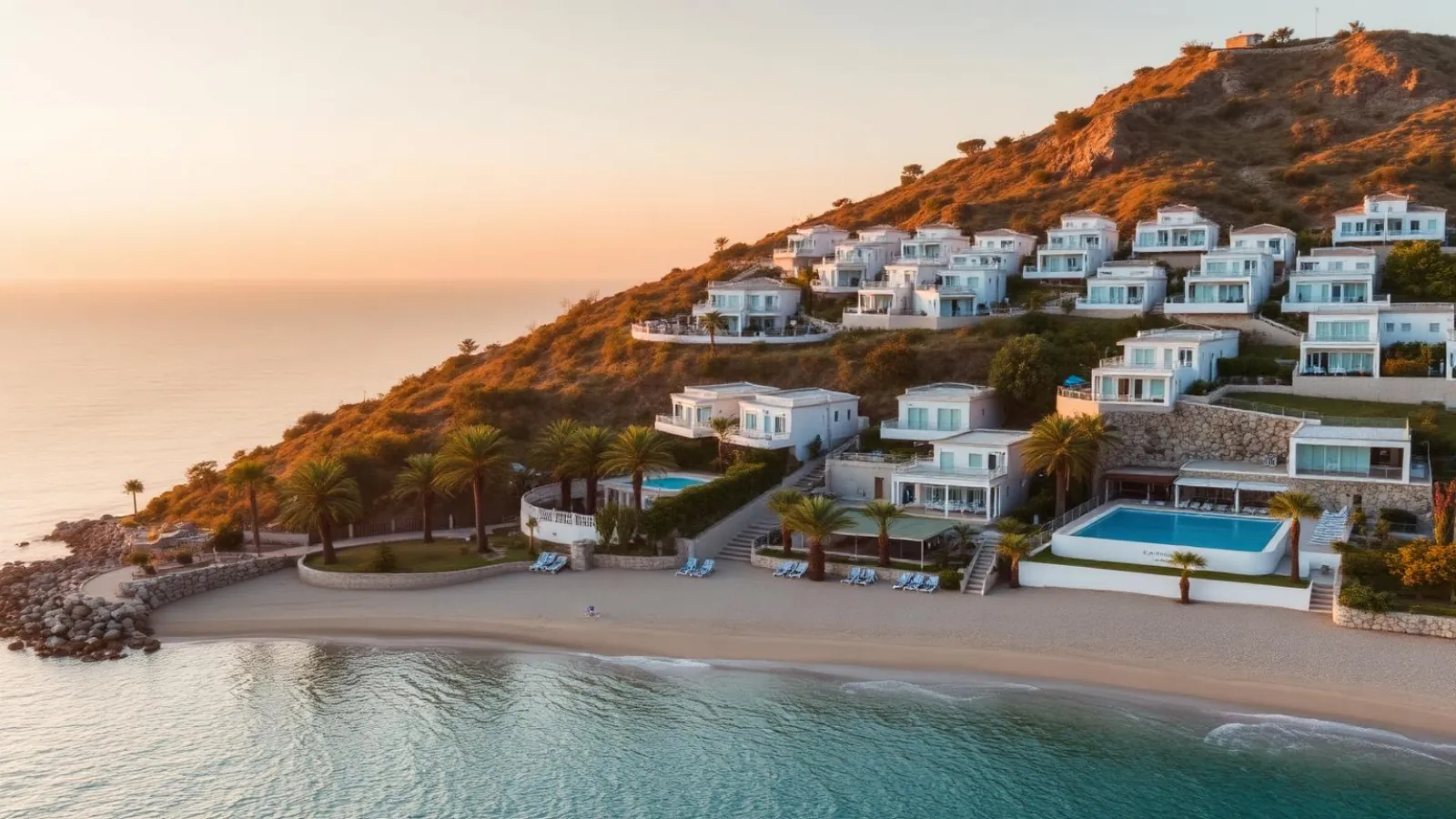 Secluded Elenite resort villas tucked between forested hills and a private Black Sea cove