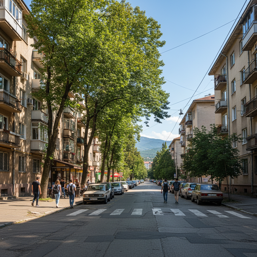 Studentski grad, Sofia — street